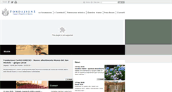 Desktop Screenshot of fondazionecarigo.it